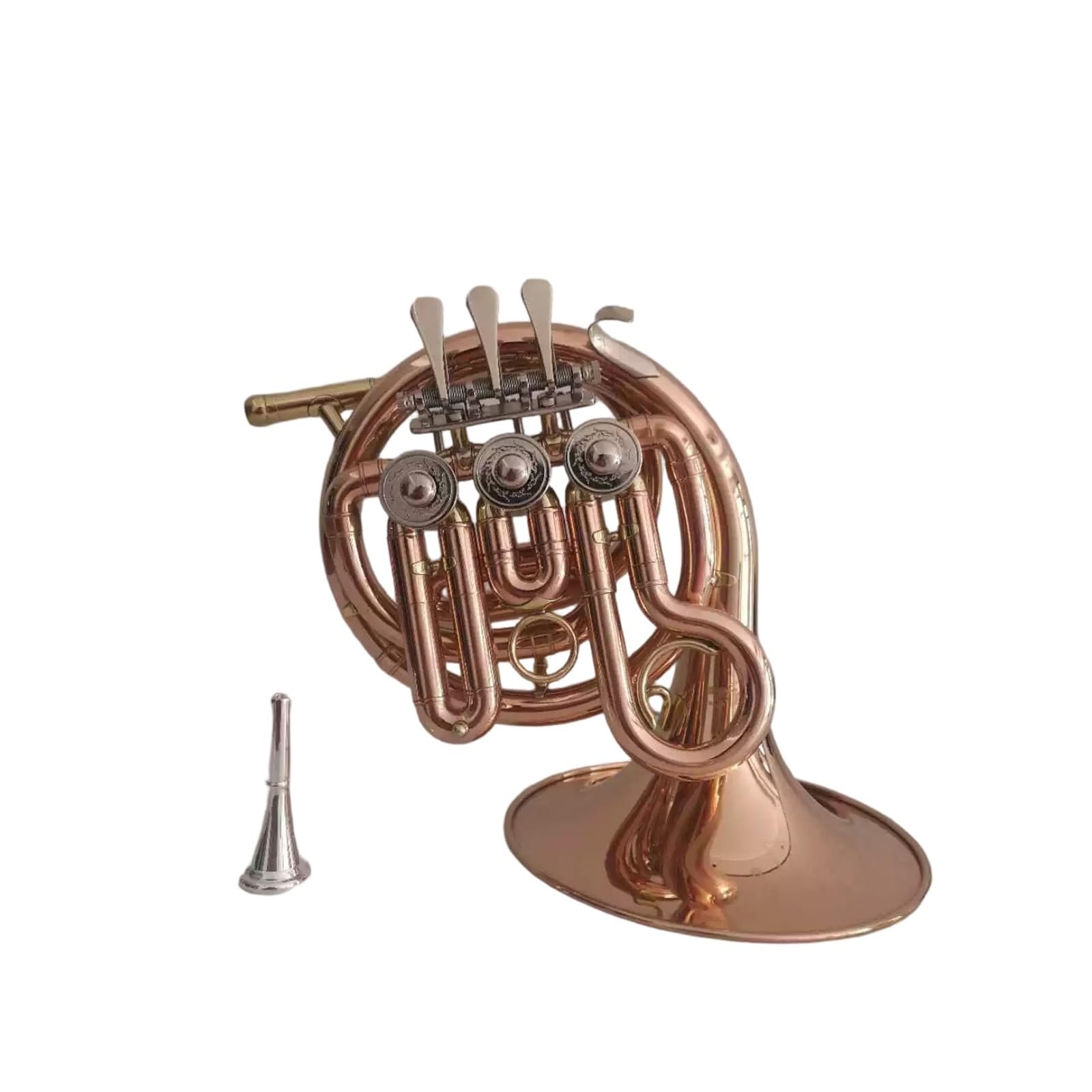 Professionelles Waldhorn Miniatur-Waldhorn Mit Phosphorbronze Graviert Bb-Klappe Professionelle Qualität