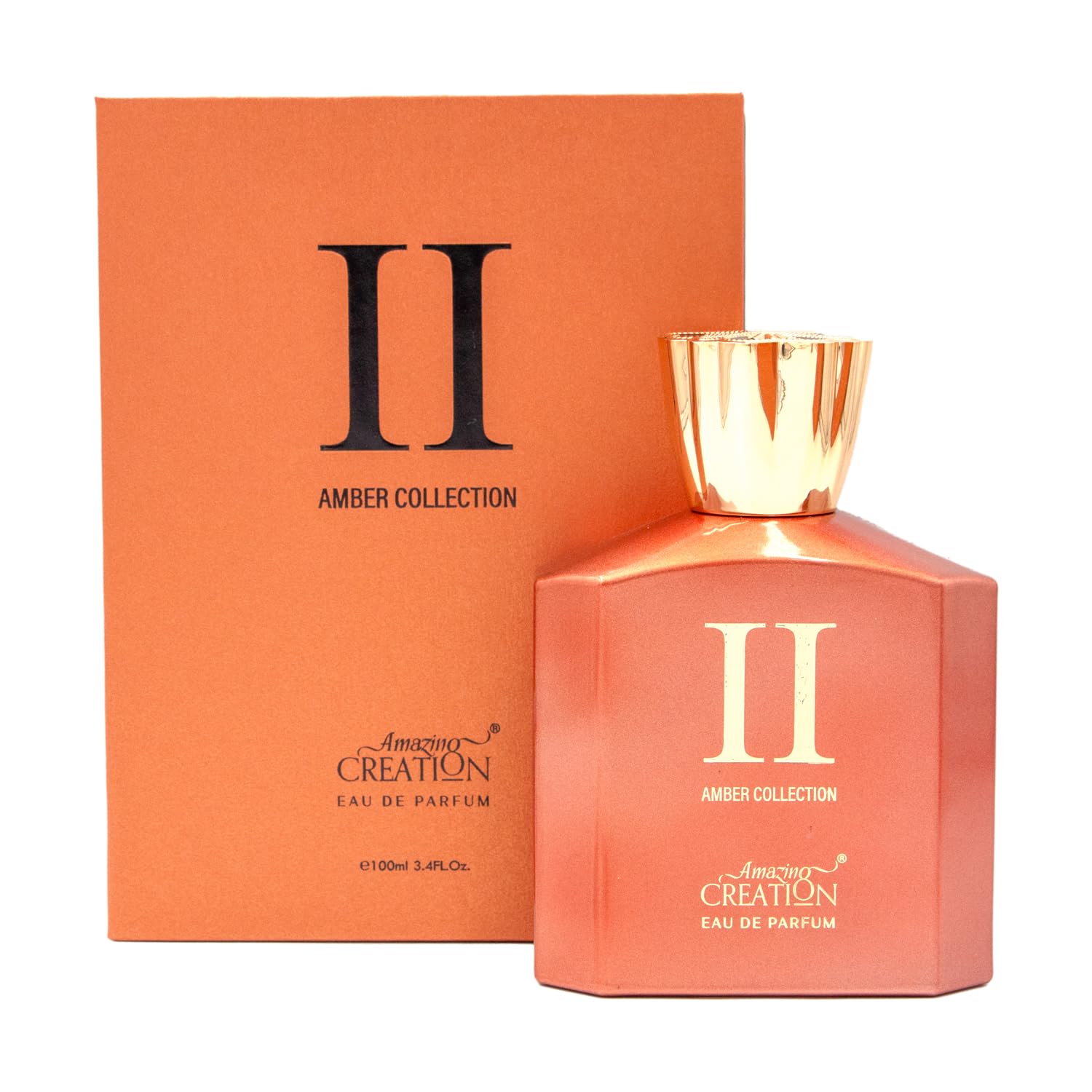 Amazing Creation Amber Collection II Eau de Parfum Unisex Fragrance, 3.4 fl oz / 100ml