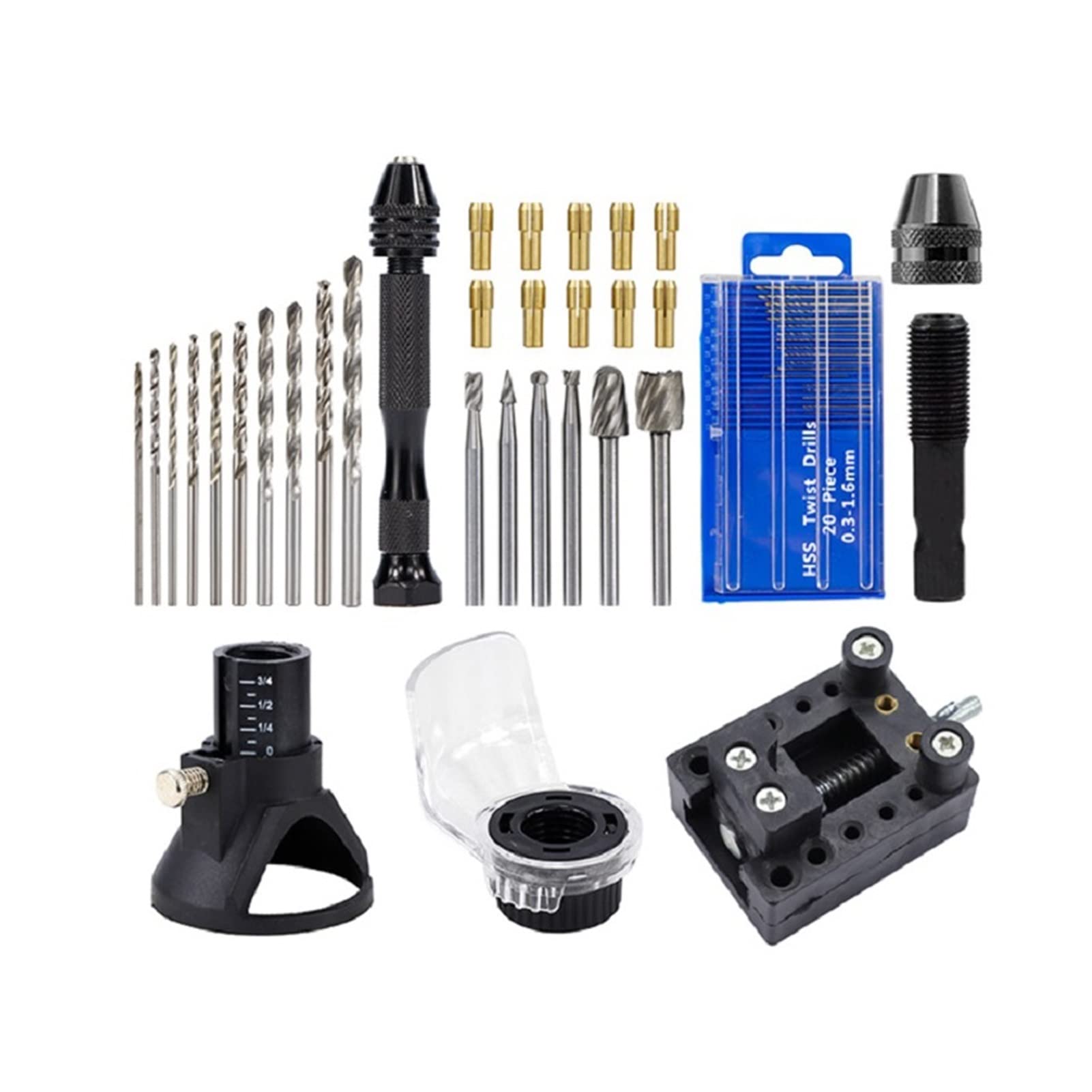 Juego de accesorios de herramientas rotativas de brocas 32/74/72 piezas de herramientas abrasivas para herramientas rotativas de madera y metal lijado, herramientas de pulido (color: 72 piezas)