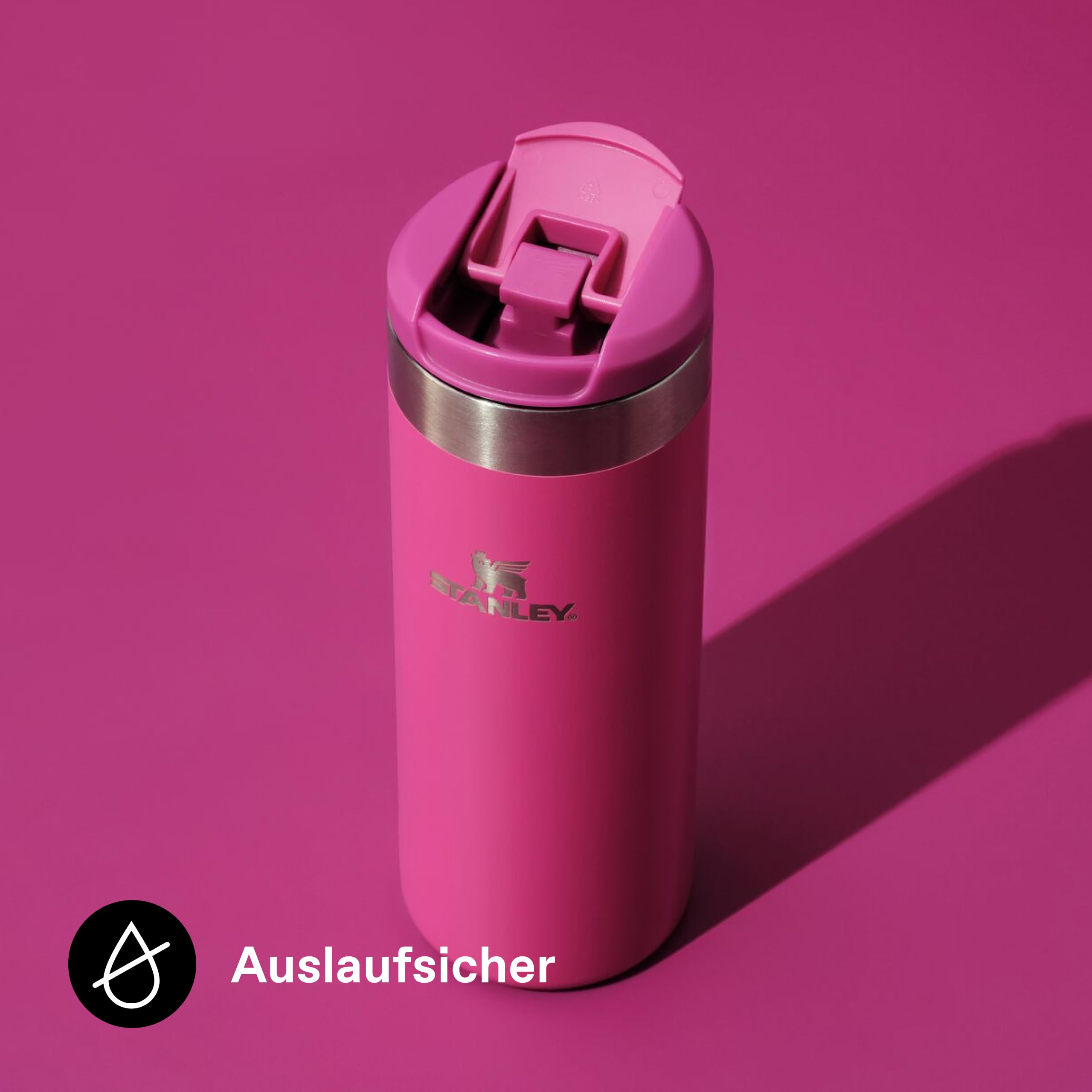 STANLEY 1913 Aerolight Transit Thermobecher 0.47L - Violet Blossom | Hält 6 Std. heiß - 8 Std. kalt - Spülmaschinenfest - Auslaufsicher - Becherhalter kompatibel
