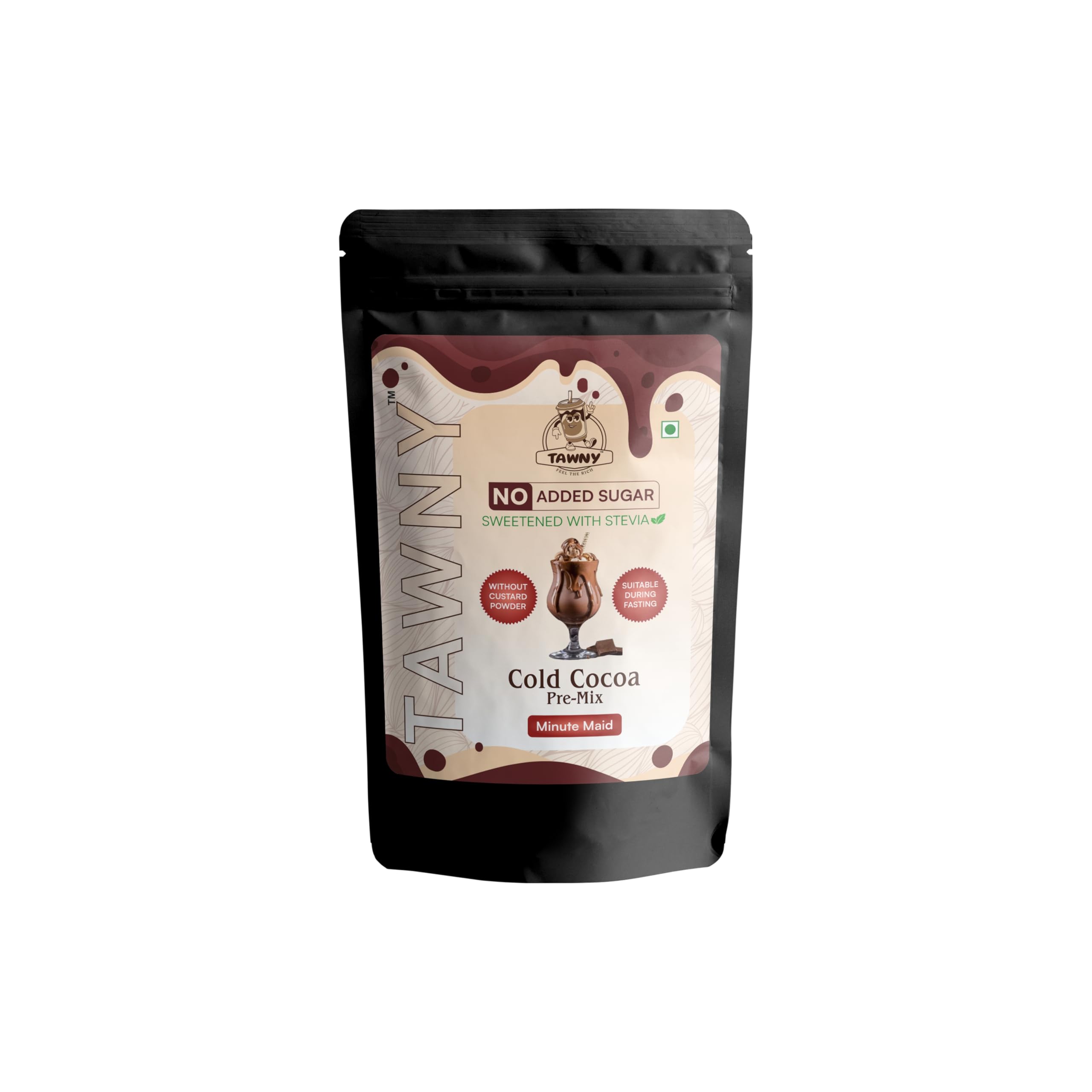 TAWNY Cold Cocoa Pre-Mix Powder | No Added Sugar | Sweetened with