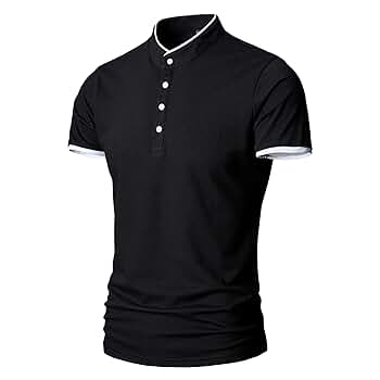 メンズウェア BackSlash StandCollar HalfSleeve Shirt メンズウェア BackSlash StandCollar HalfSleeve Shirt Active