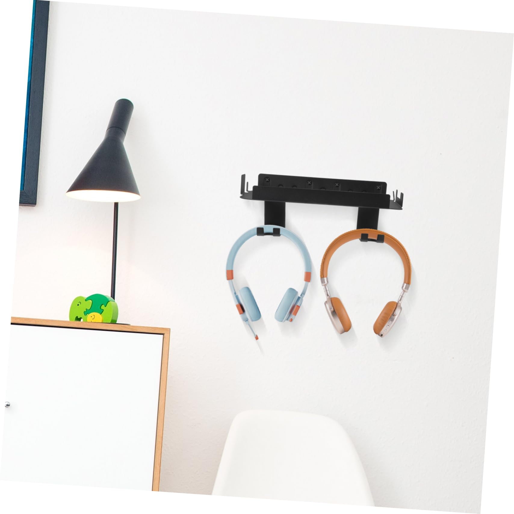 NUOBESTY Supporto Parete Per Console Gioco Supporto Per Controller Organizer Parete Per Occhiali e Cuffie Realizzato in Resistente Ferro e Abs
