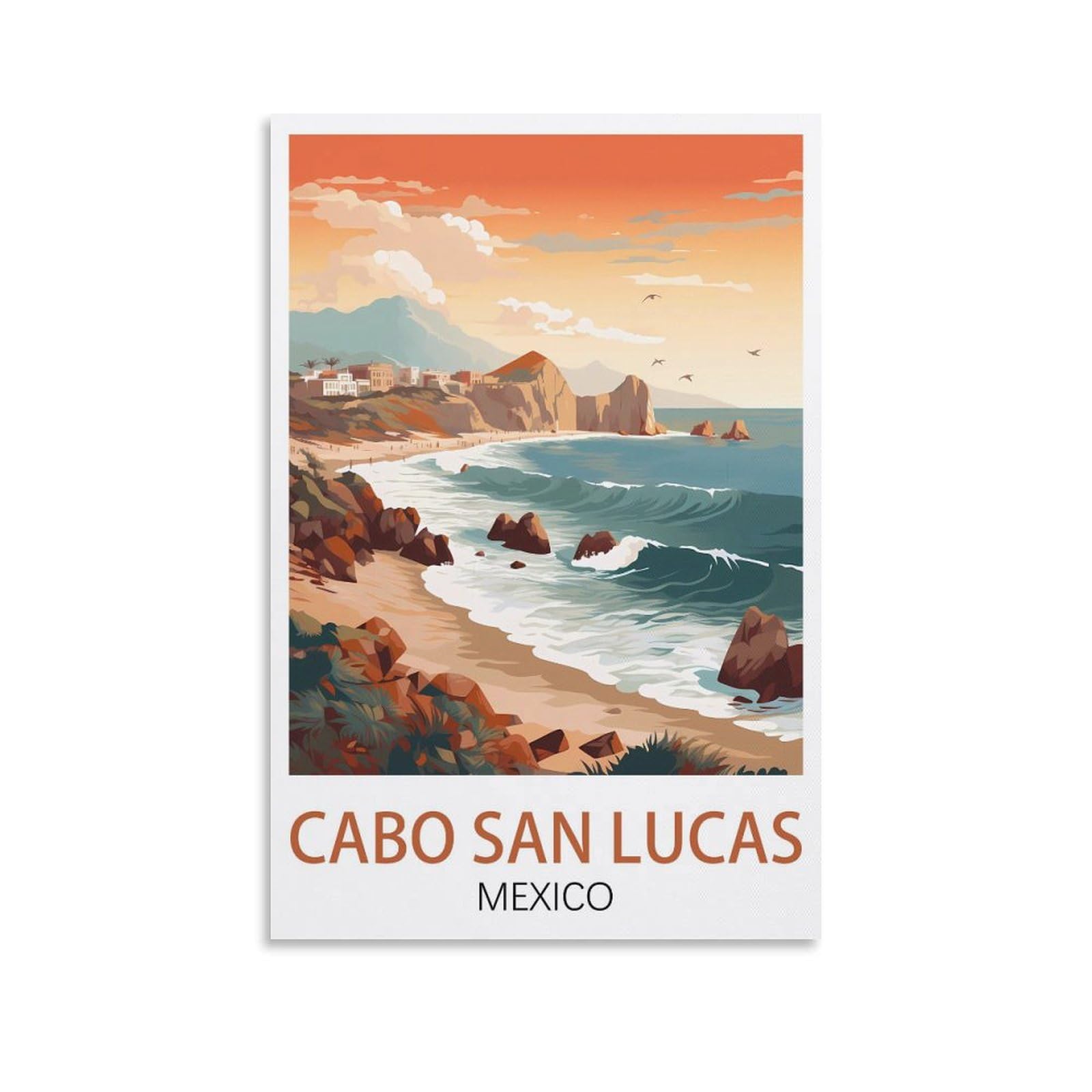 5D Diamond Painting Kits for Adults,Cabo San Lucas Mexico,Diamond Painting,Landscape Gem Art Kits Adult and Crafts Home Decor 40x40cm
