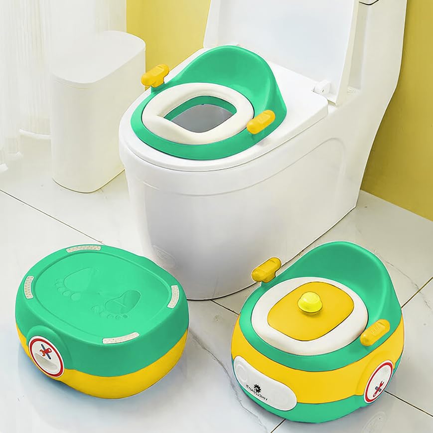 StarAndDaisy Potty Seat for Kids 1-5 Years – Baby Potty Seat / 3In1 Comfortable Potty Training Seat with Anti-Slip Toilet Seat with Pot, Handles & Splash Guard
