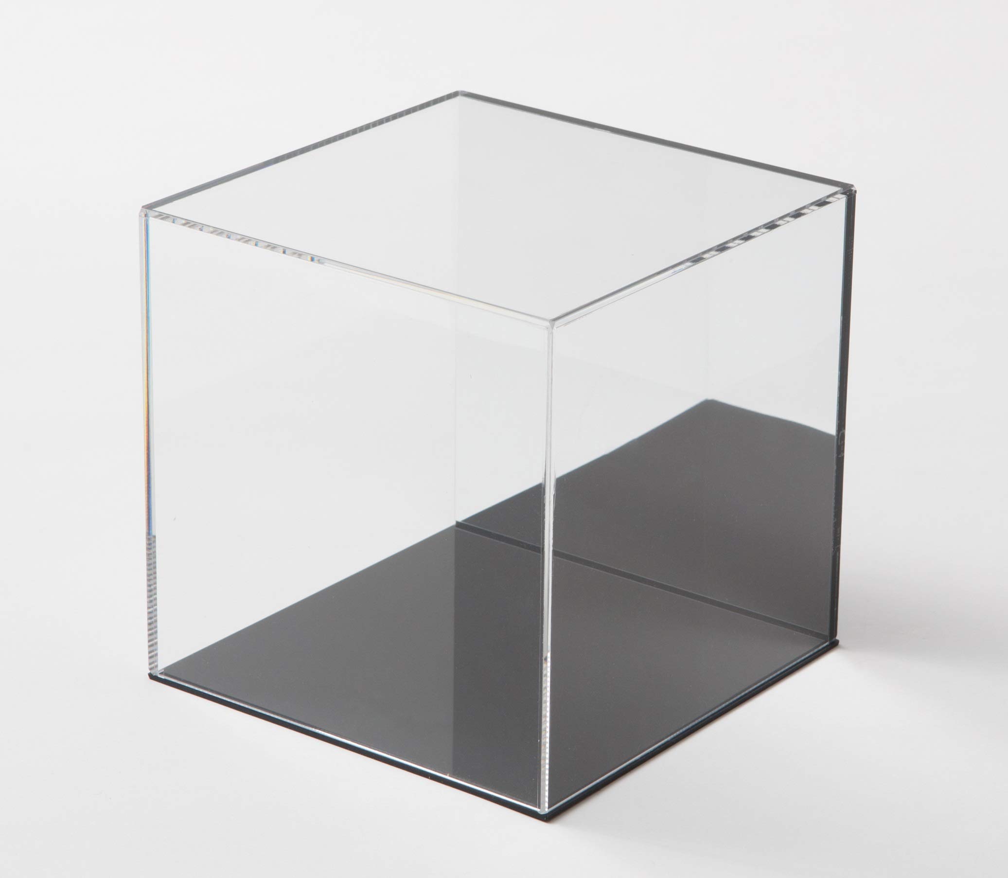 Amazon | 鈴木プラスチックス アクリル展示ケース 背面ミラー 台座黒