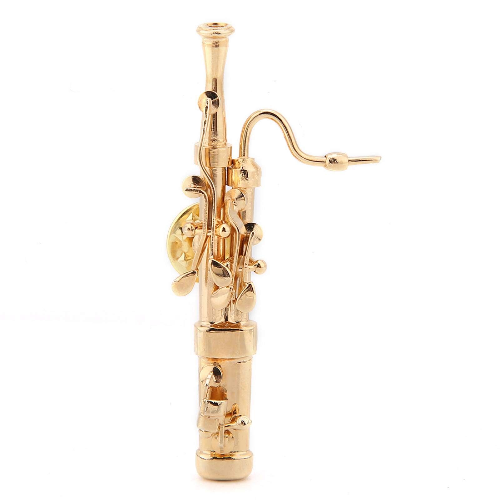 Pssopp Broche de Instrumento Musical Mini Fagot Broche de Instrumento Musical Broche de Pin Musical con Caja de Regalo para Mujeres Chica Favores de Fiesta Regalo