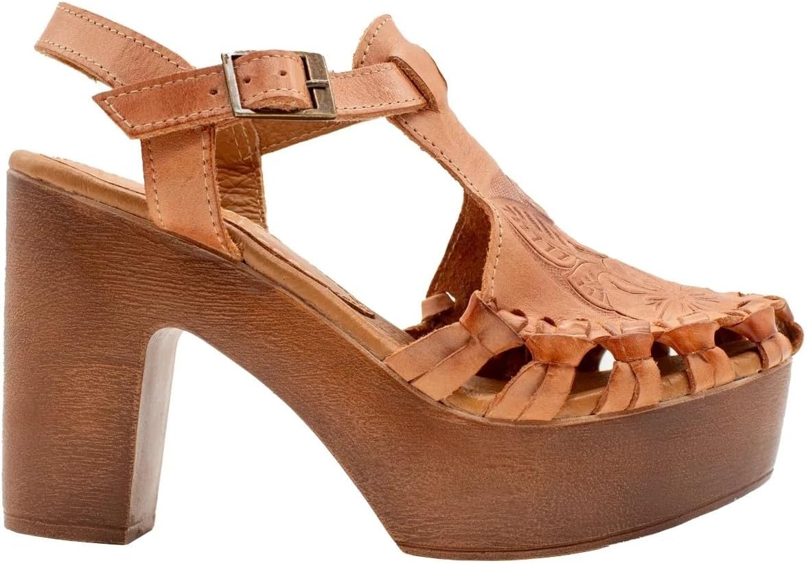 high heel huarache sandals