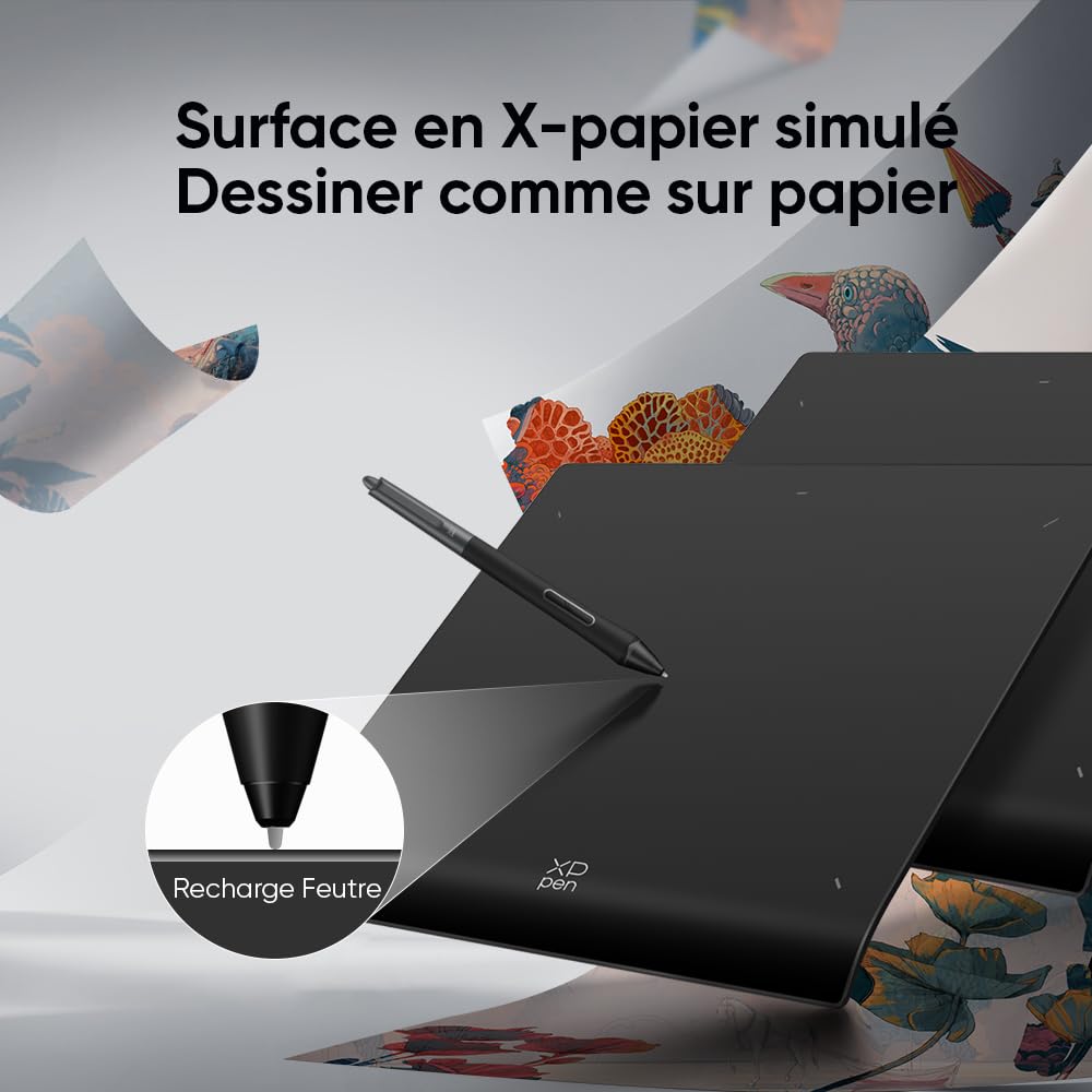 XPPen Deco Pro MW (Gen 2) Tablette Graphique Bluetooth 5.0 16K Niveaux de Pression Sans Écran