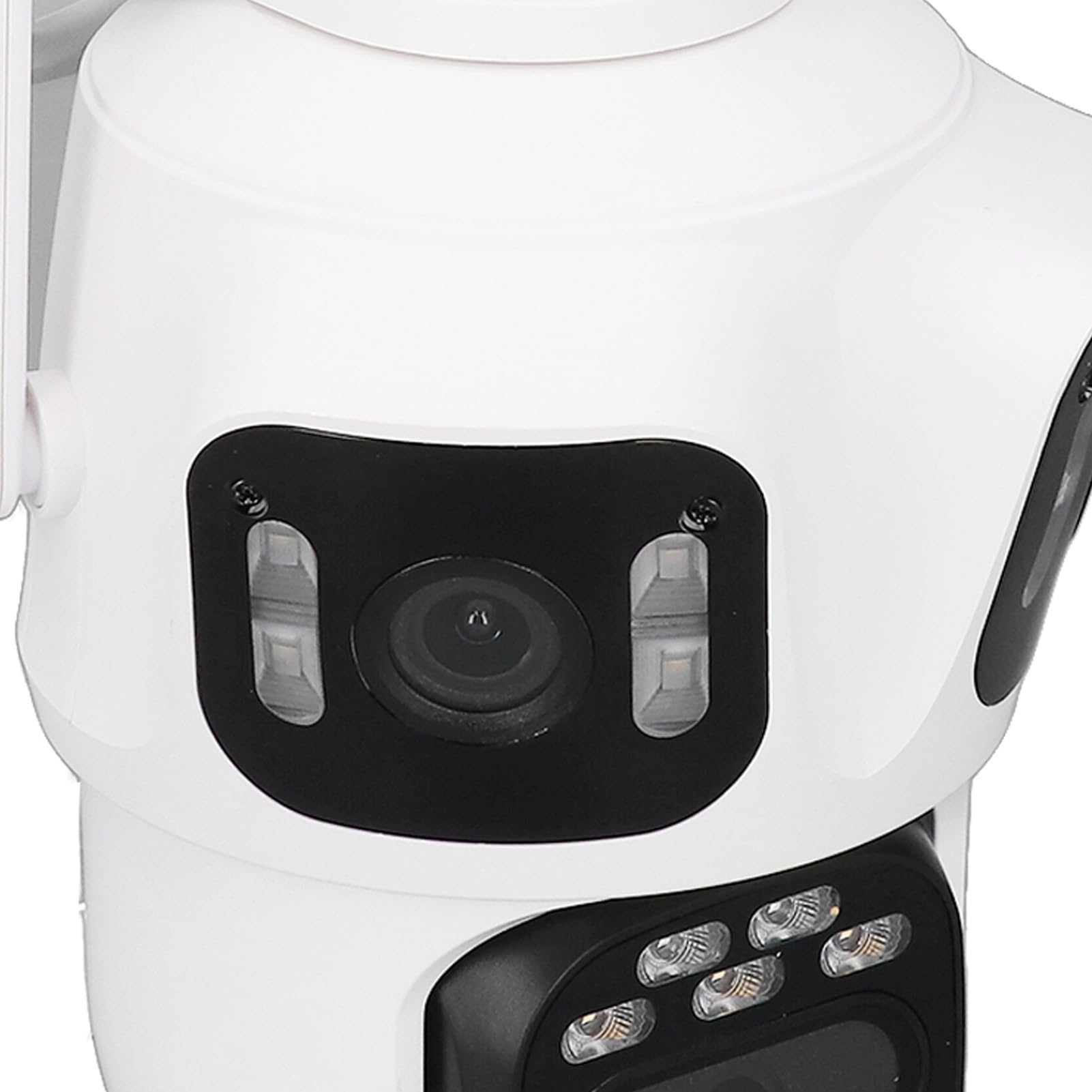 Generic Caméra WiFi de sécurité, IP66 Cameras de sécurité Extérieures Résistantes à l'eau 98.43ft Range 3 Lentilles 8MP HD pour pour la Maison (Prise UE)