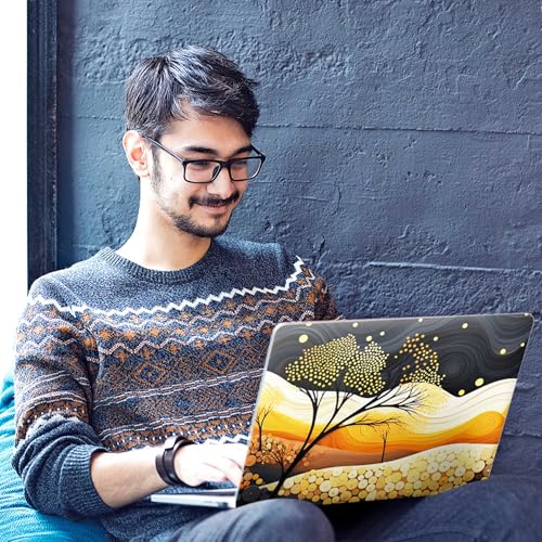 Image of Galaxsia Floral D3 Full Body Vinyl Laptop Skin /Sticker /Cover Upto 15.6 Inches Laptops Laminated-Removable-HD Quality Compatible for Hp-Dell-Sony-Lenovo-Asus etc.(15x10 Inches)