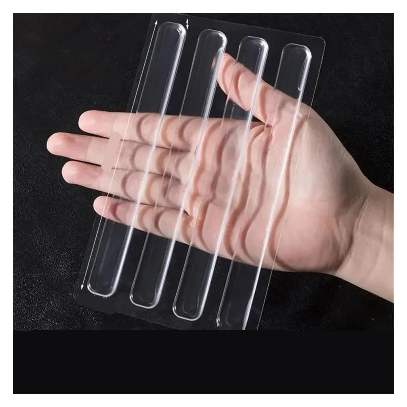Xctdsvah 150X15x2mm Door Stop Silicone Self Adhesive Buffer Pads Anti-Collision Strip Cabinet Bumpers Transparent Wall Protector Pad(150X15x2mm)