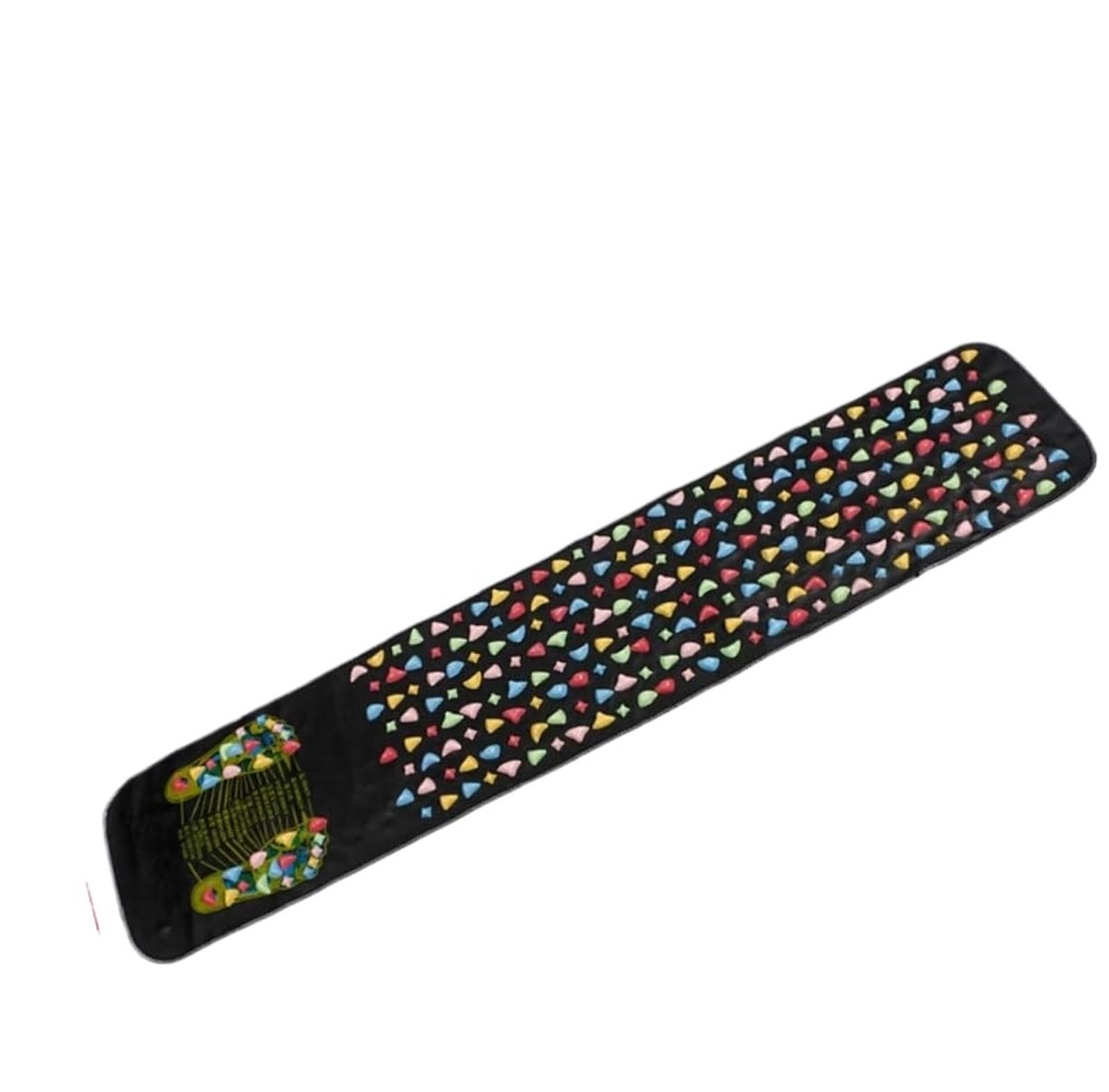 Tapis Acupression Planche à pression des doigts, coussin de Massage pieds, marche, Imitation pierre d'oie, route(175x35cm)