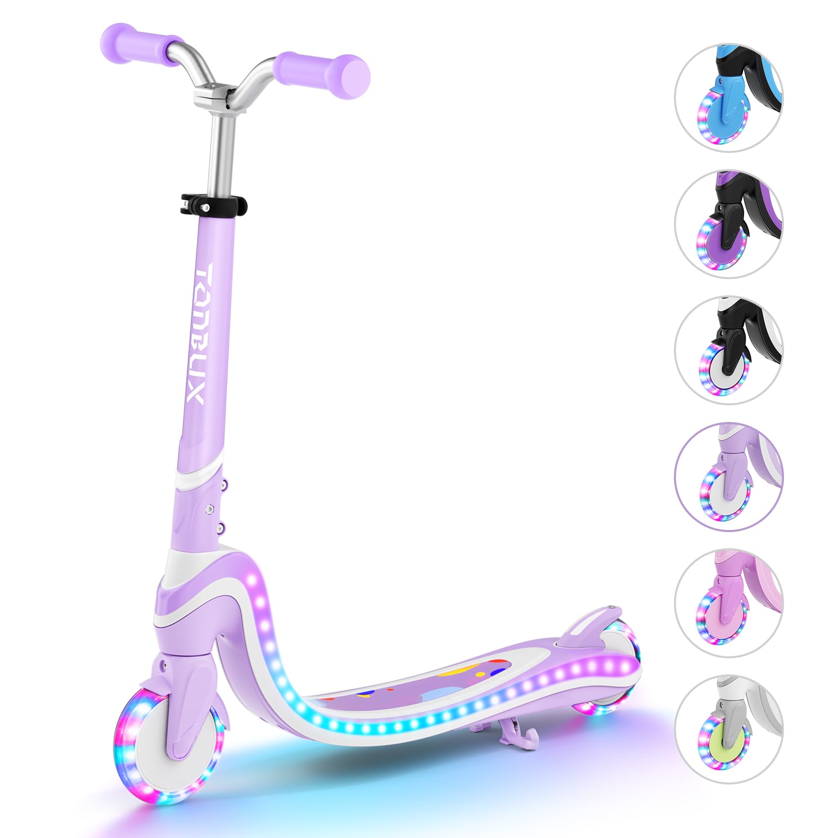 Scooter for Kids Ages 3-12 TONBUX 2 Wheel Kids Scooter with Light Up Wheels & Stem & Deck, 3 Adjustable Height Handle - Image 9