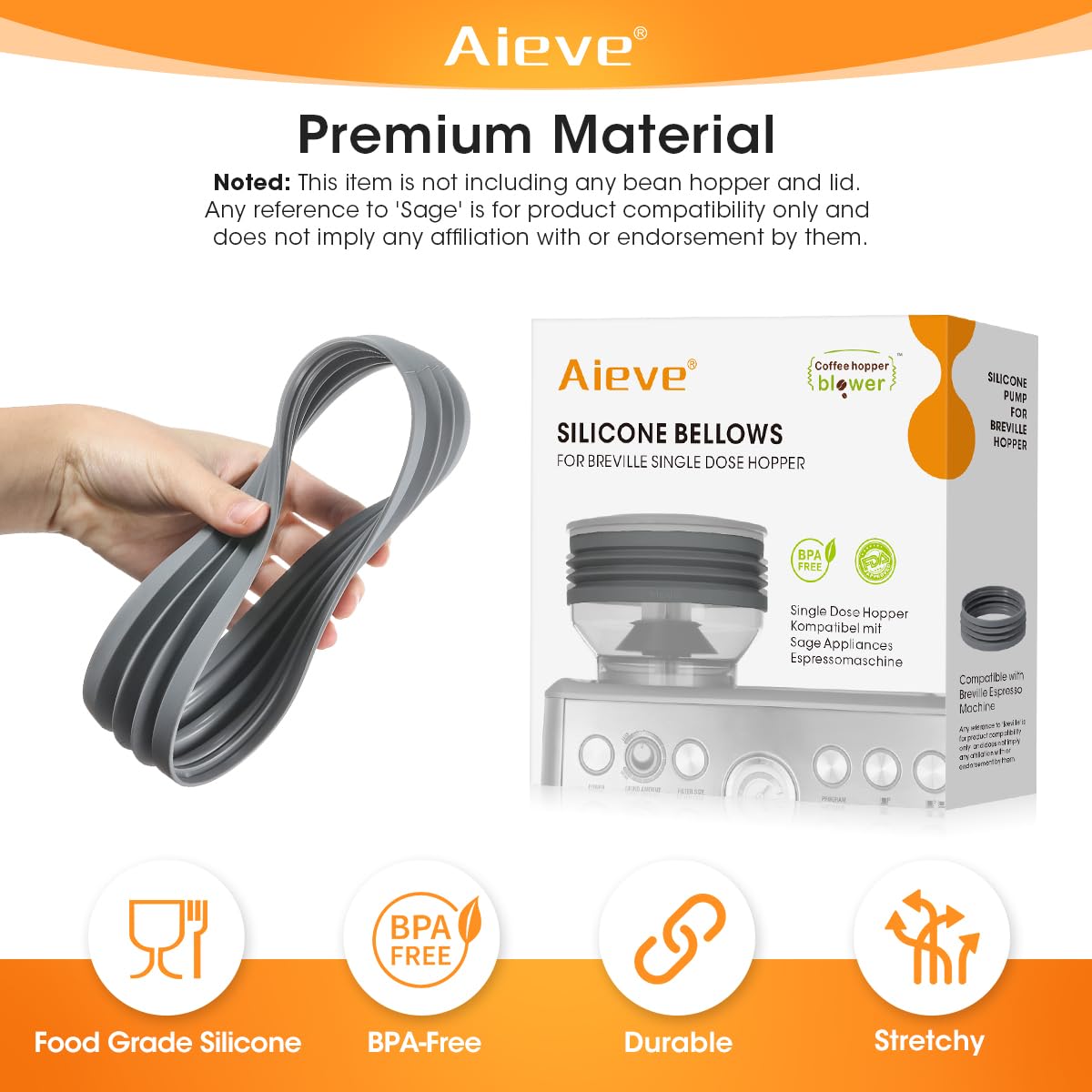 Breville Barista Express Silicone Bellow - Aieve -7 Breville Barista Express Silicone Bellow - Aieve -7