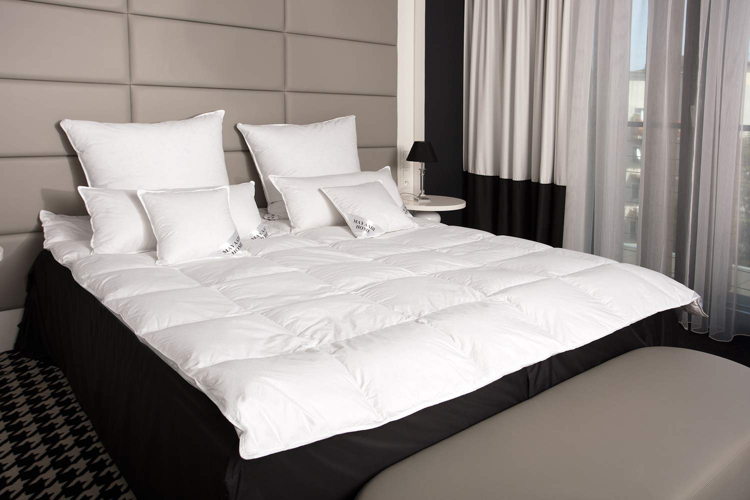 Mayaadi-Home Daunendecke 155x220 Cm, 2600g – 70% Gänsedaunen, 100% Baumwolle, Made In Europe