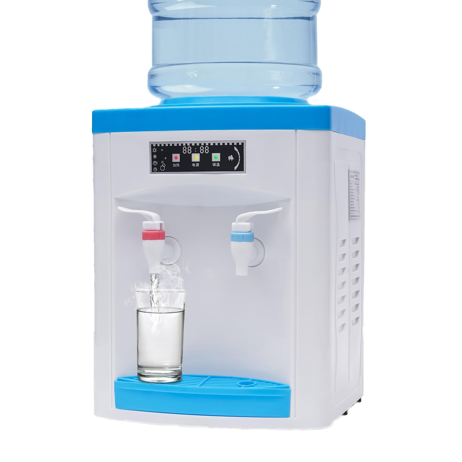 Water Cooler Dispenser for 5 Gallon Bottle,Countertop Water Dispenser, Hot Cold Water Dispenser,Top Loading Water Cooler Water Dispenser for Office Home 550 W 110V