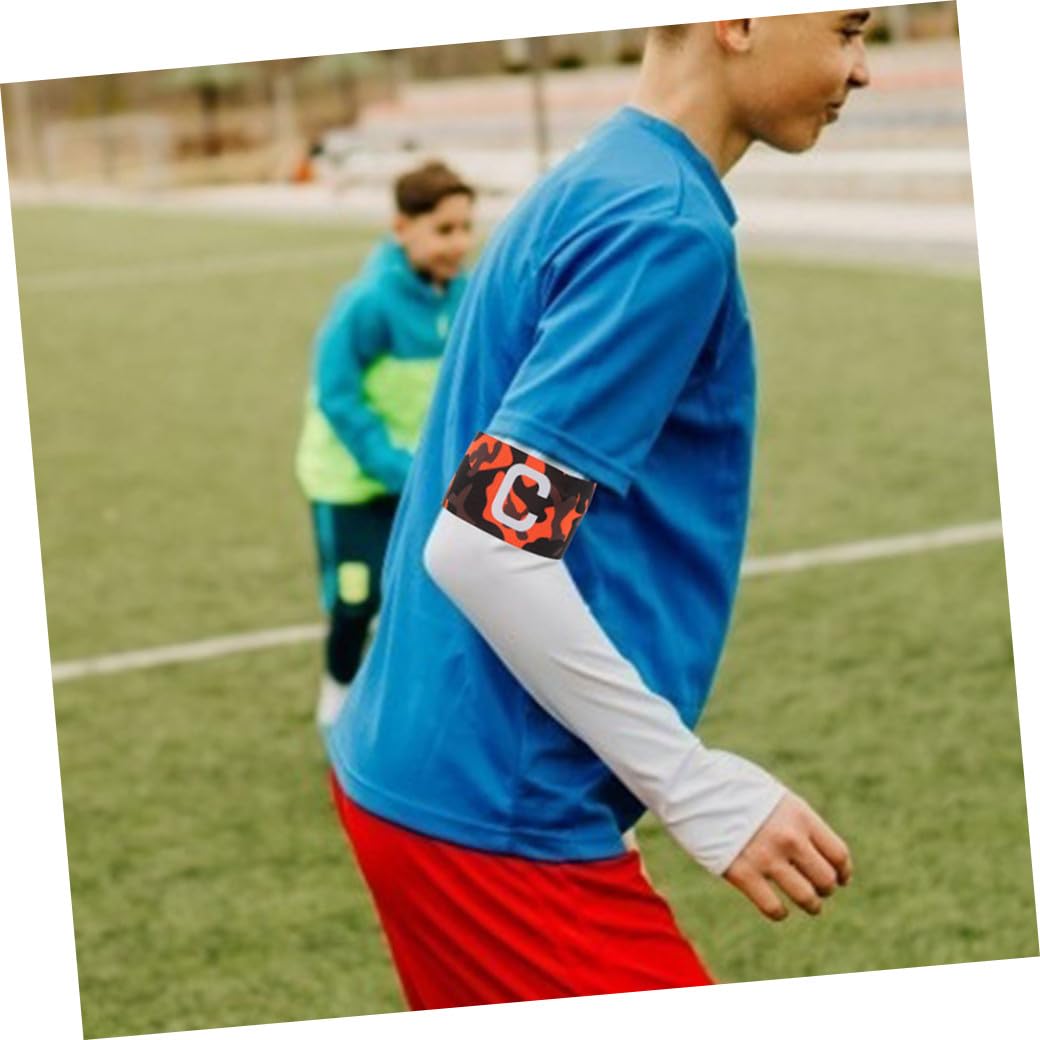 ifundom Cinghia da Braccio del di Calcio Imbottito Protezione Piccolo Elastico Supporto Capitani Fascia da di Calcio Nylon
