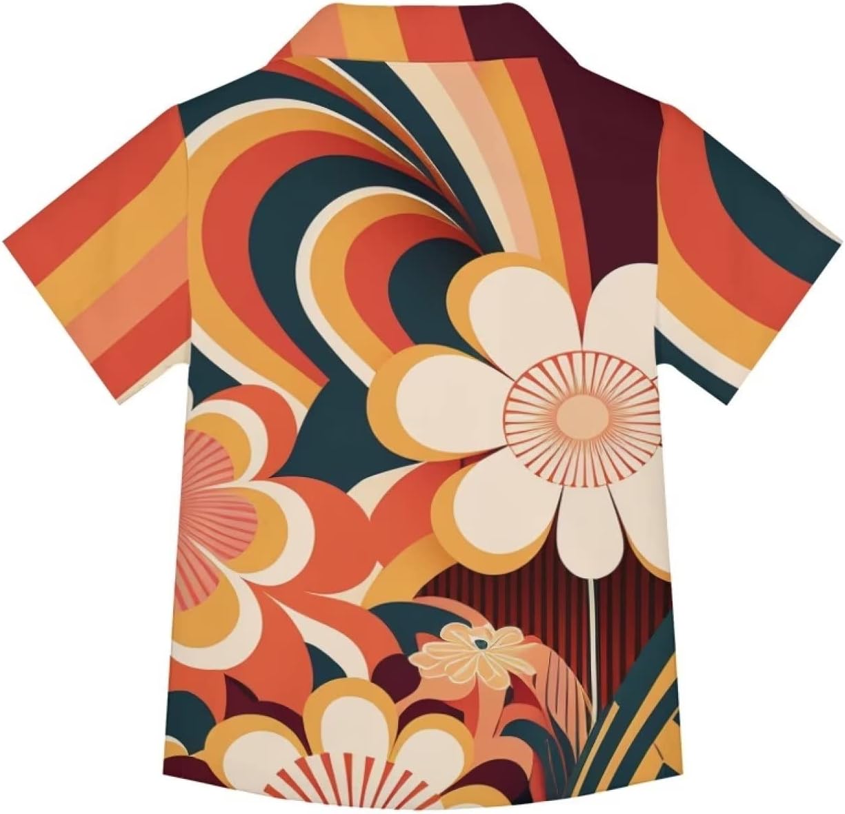 Boys Cute Hawaiian Shirts for Summer Vacation Comfy Short Sleeve V Neck Button Down Shirt Kids Beach Outfits