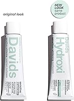 Vista 2 de Davids Hydroxi - Pasta de dientes de nano hidroxiapatita sin flúor para remineralizar el esmalte y alivio de sensibilidad, blanqueadora, antiplaca