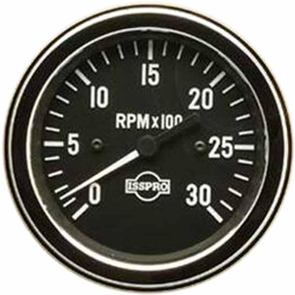 3.375 Inch Chrome Electric Tachometer 0-3000 RPM