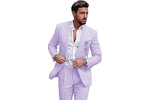 Venshine Men's Linen Suit 2 Piece Set: Summer's Perfect Attire