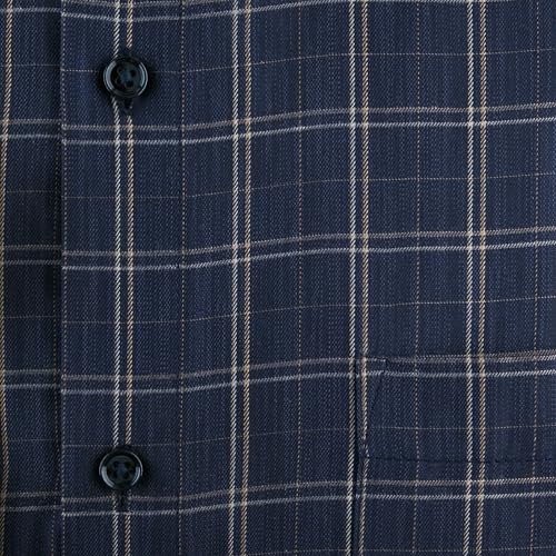 Image of 7-DAYS Men's Premium Checks Formal Shirt - Cotton Rich, Regular Fit, Full Sleeve, with Pocket, Wrinkle Resistant - Stylish Office & Everyday Wear.
