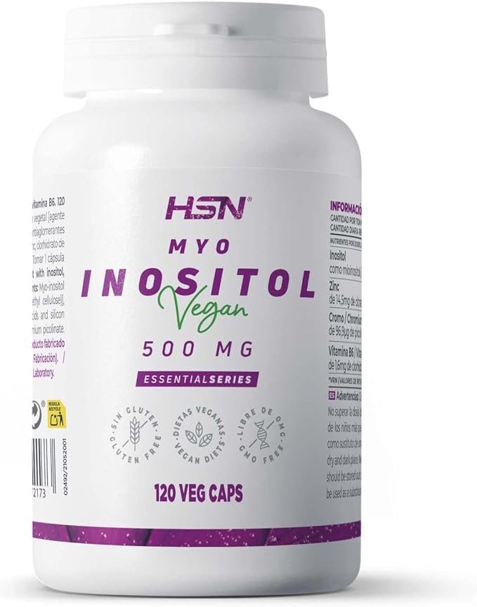 Inositol Myo Inositol de HSN 120 Cápsulas Vegetales 1500 mg por