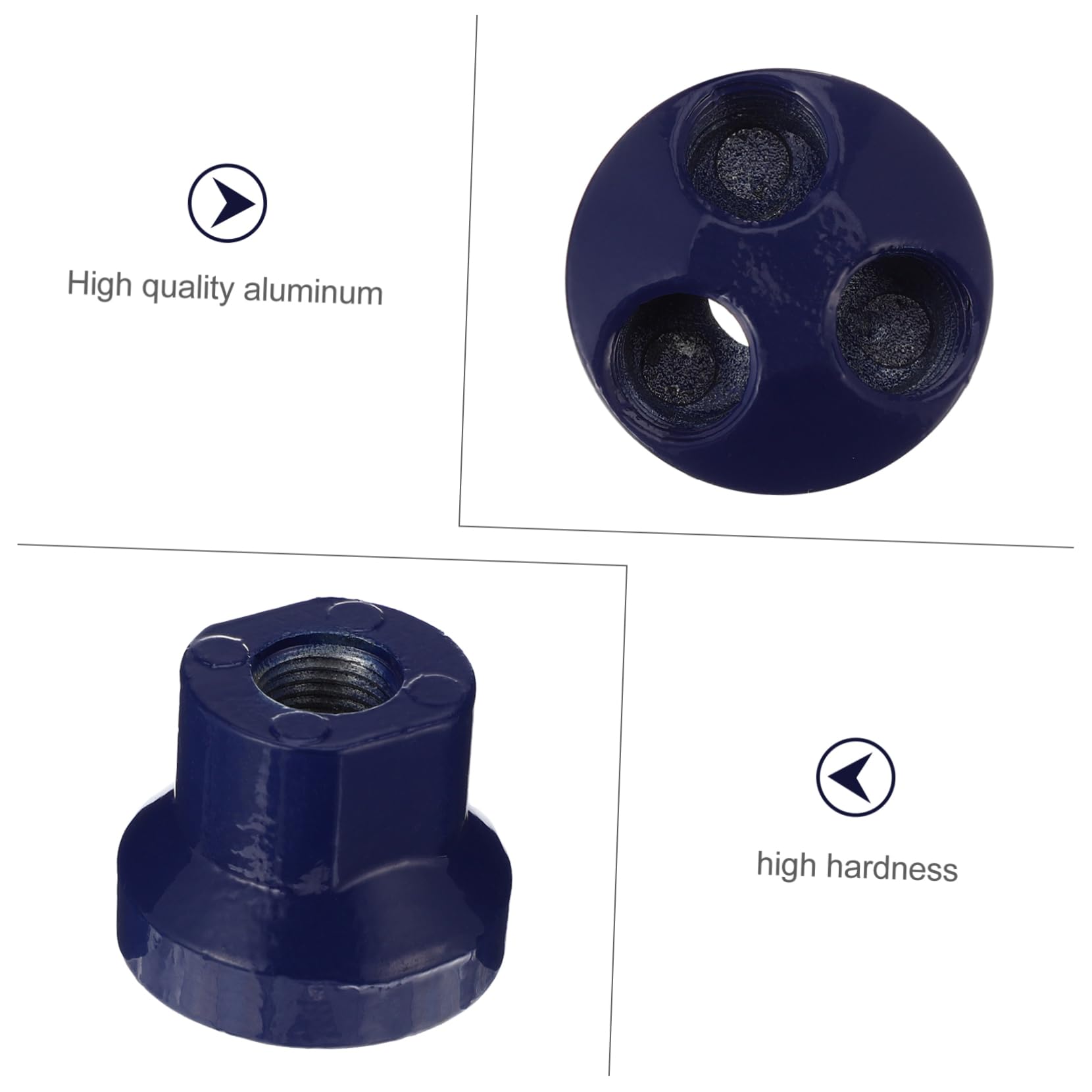 Holibanna Fittings 3 Pack Air Splitter Aluminum Manifold Adapter Air Distribution Adapters for Compress