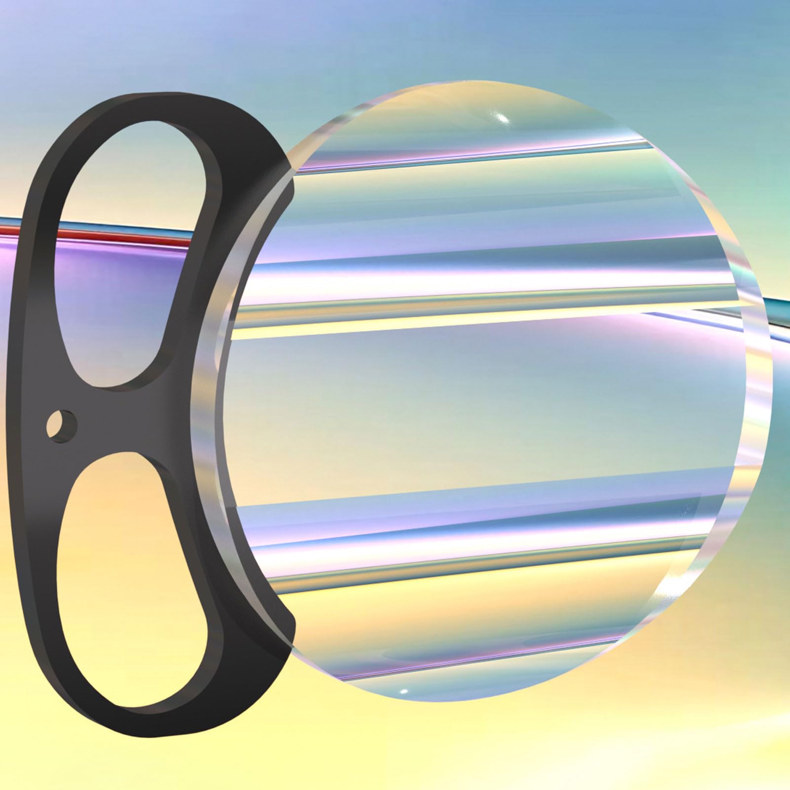 LICAEVEY Filtro de Desenfoque de Movimiento Fantasma Bilateral de Mano de 100 Mm, Prisma de Lente de Efecto Especial para Videografía de Fotografía Creativa, Filtro de Efecto de