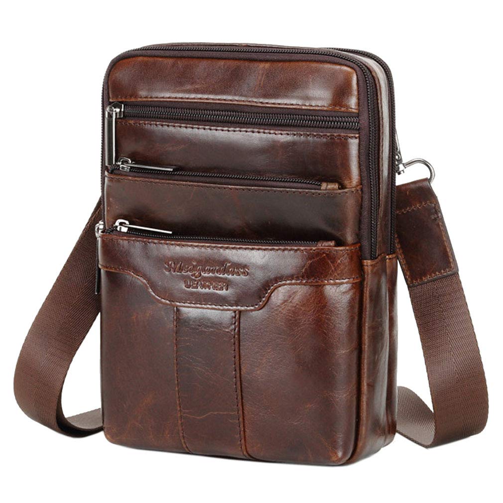 Borsa A Tracolla In Pelle Vintage Per Uomo Donna Custodia Per Telefono Fondina Travel Business Crossbody Pack Portafoglio A Tracolla Satchel Sling Chest Pouch