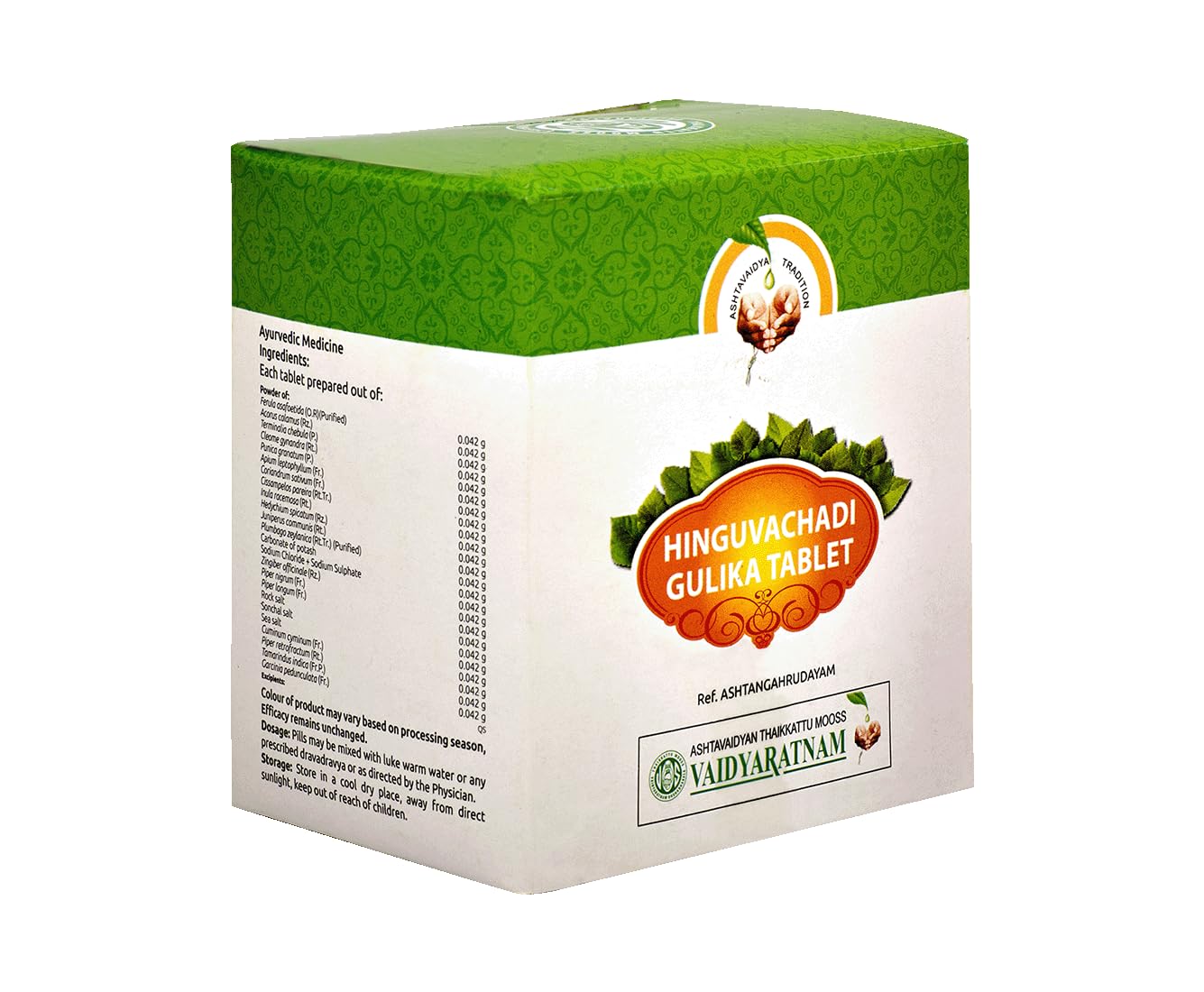 Vaidyaratnam Hinguvachadi Gulika Tablet (100 Tablets)-image-23