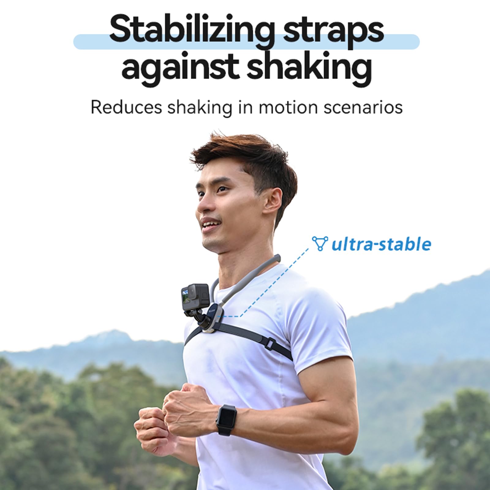 CHENZILIN Action Camera Neck Mount Neck Hold Mount Quick Release Stable and Clear