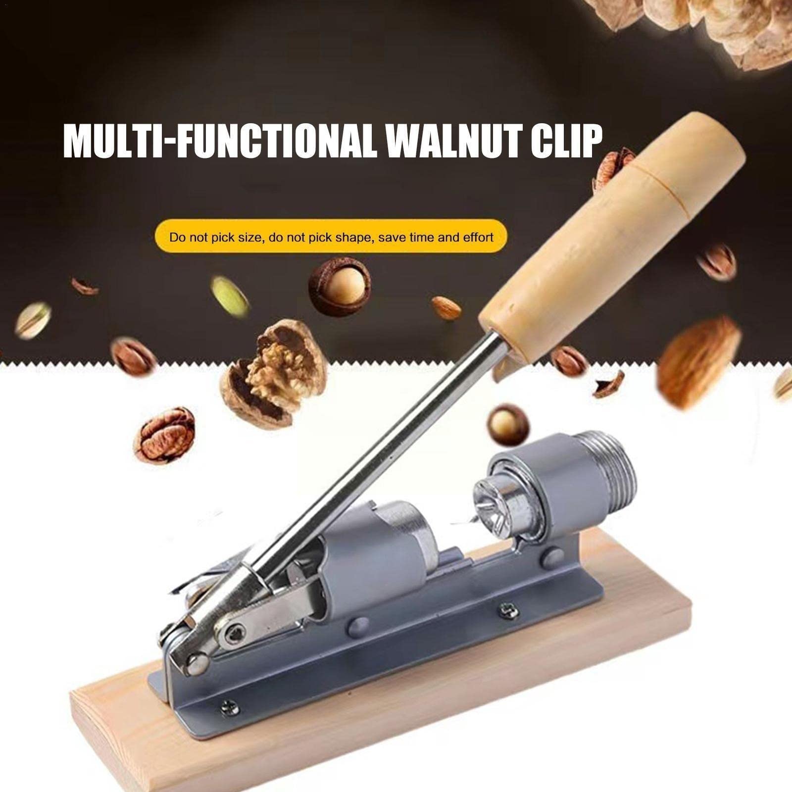 JINGYAN Nussknacker Nutcrackers for Nuts Manual Stainless Steel Nut Cracker Mechanical Sheller Walnut Nutcracker Fast Opener Kitchen Tools