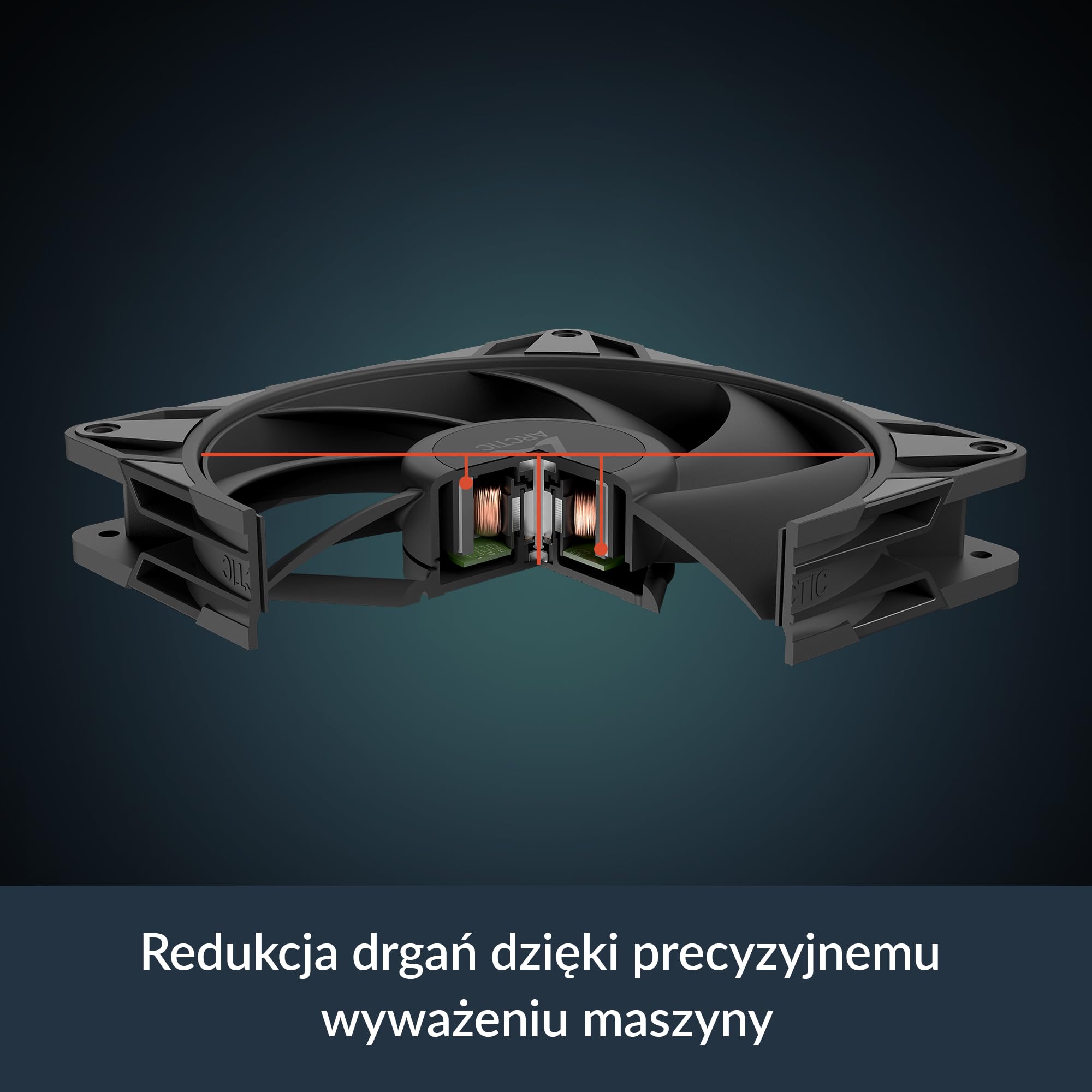 ARCTIC P14 Pro PST - Mocny Wentylator Premium, Wentylator PWM 140 mm z Rozdzielaczem Kabla Y, 400-2500 rpm, 0 rpm <5% PWM, łożysko ślizgowe Hydrodynamiczne, 4-Pin - Czarny