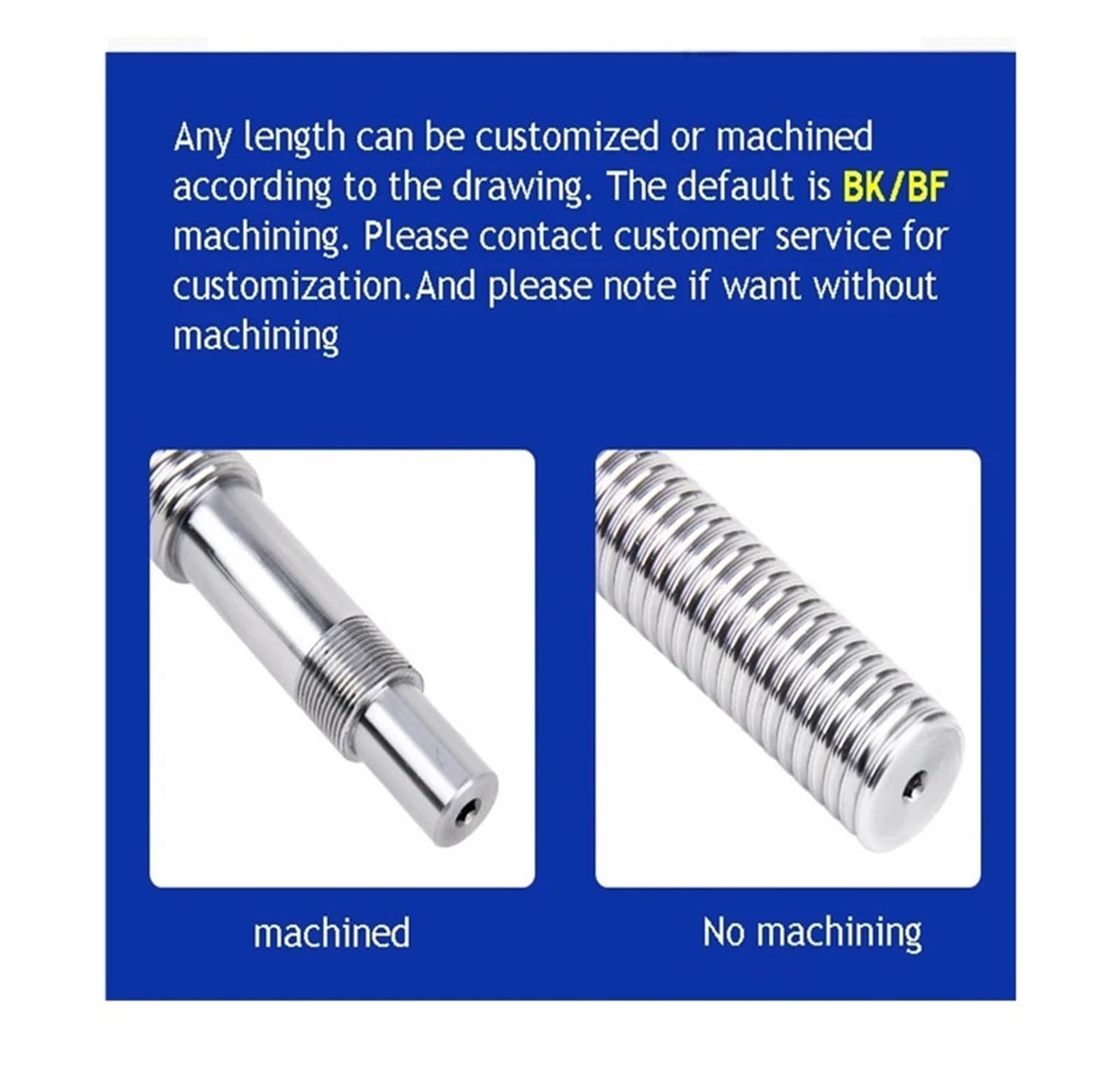 Zestaw śrub kulowych C5 High Precision 2005, obrobiona maszynowo śruba pociągowa z podwójną nakrętką kulkową(850mm)