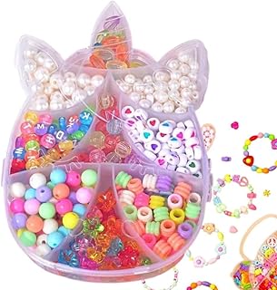 Kit 400 Miçangas Coloridas Infantil Conjunto Para Montar Pulseiras Colares Anel