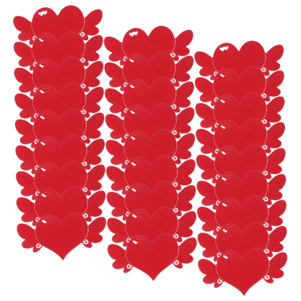 NUOBESTY 300stücke Herzförmige Wunschkarten Multifunktionale Rote Karten Für Hochzeiten Valentinstag Kreative Bastelprojekte Und Persönliche Botschaften