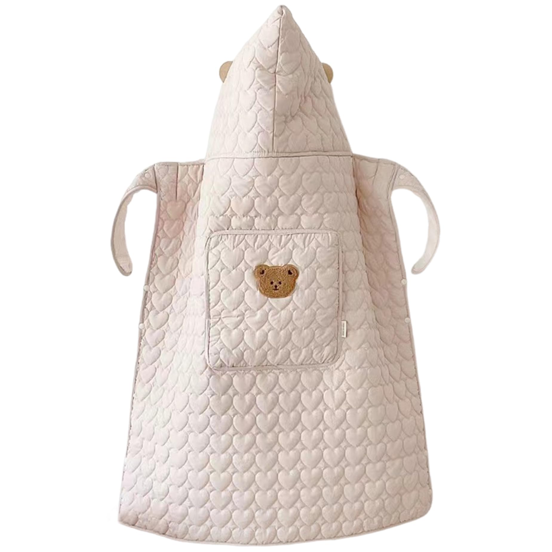 Gcroet Copertura per Invernale Calda Antivento per Coperta per Passeggino con Motivo a Cuore Carino con Tasca Morbida e addensata per seggiolino Auto per l'inverno all'aperto ..