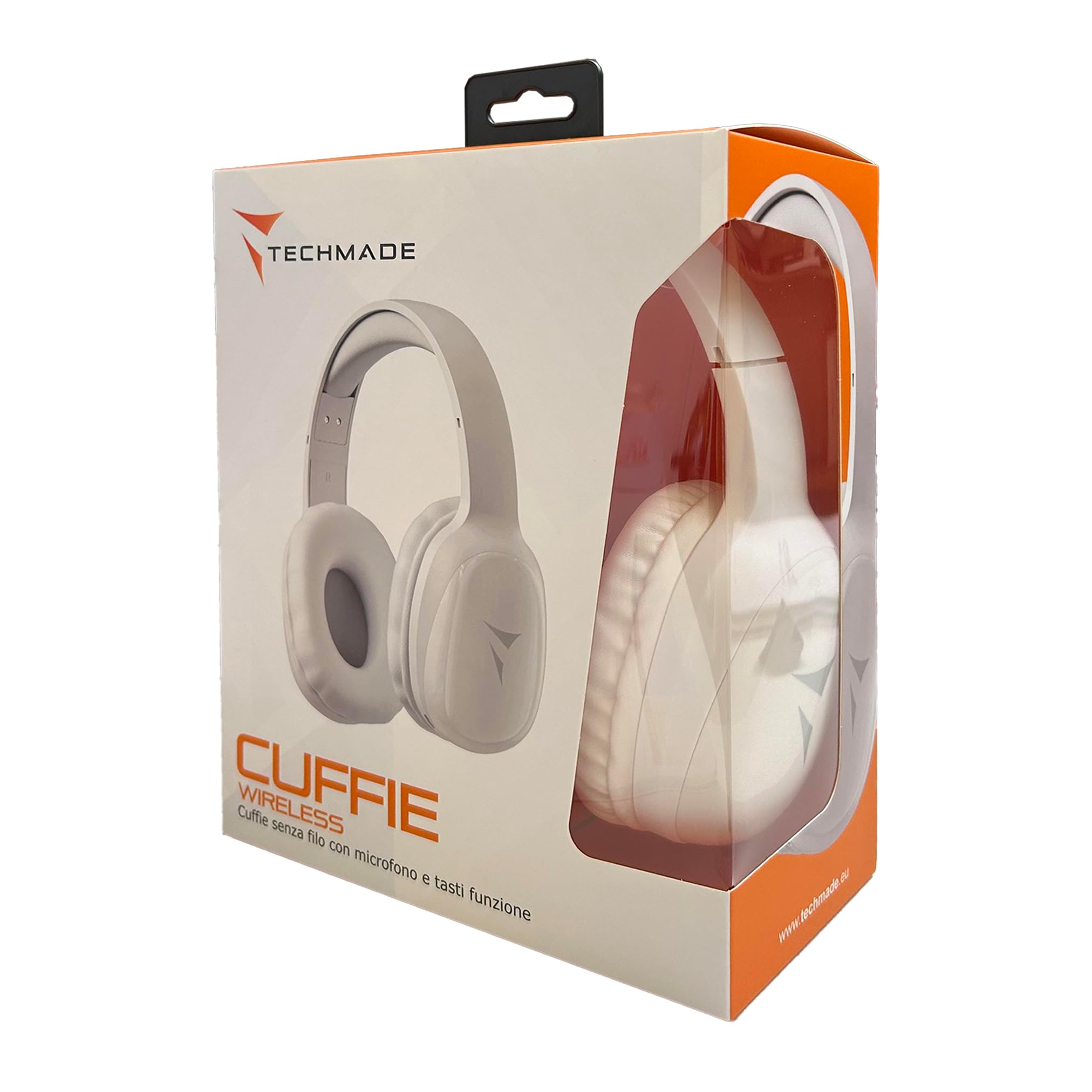 Cuffie Bluetooth 5.3 On-Ear - Fino a 15m - HiFi Stereo, Microfono Integrato, Slot MicroSD per Ascolto Senza Telefono - Regolabili, Pad Imbottiti - Ideali per Gaming/Viaggio/Smartphone (Bianco)