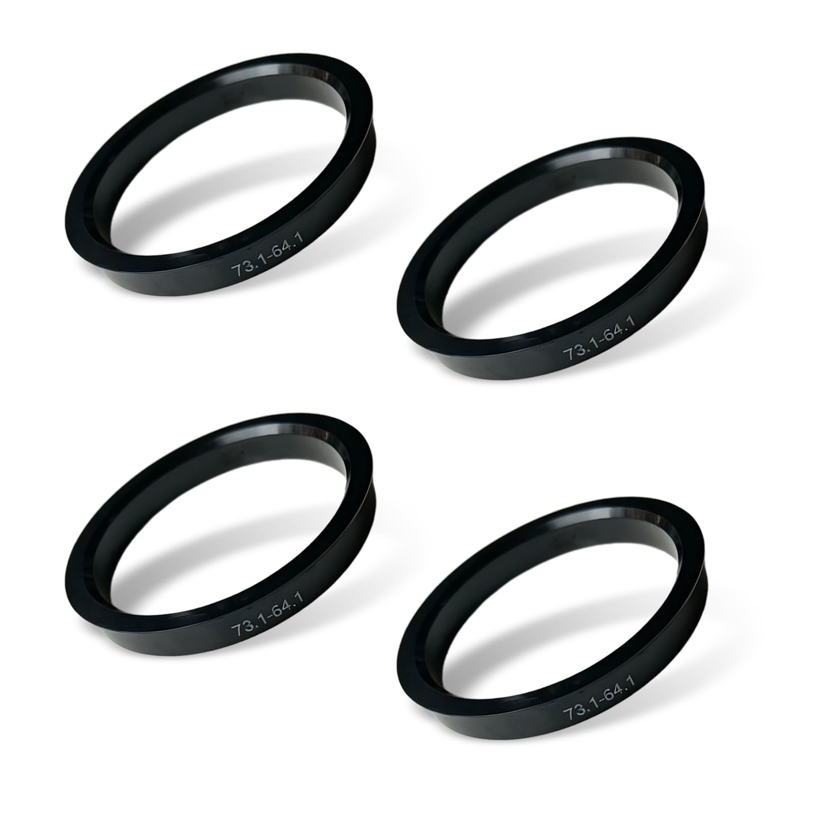 Photo 1 of Ypoyney Hub Centric Rings - 73.1mm OD to 64.1mm ID (Black, Set of 4)