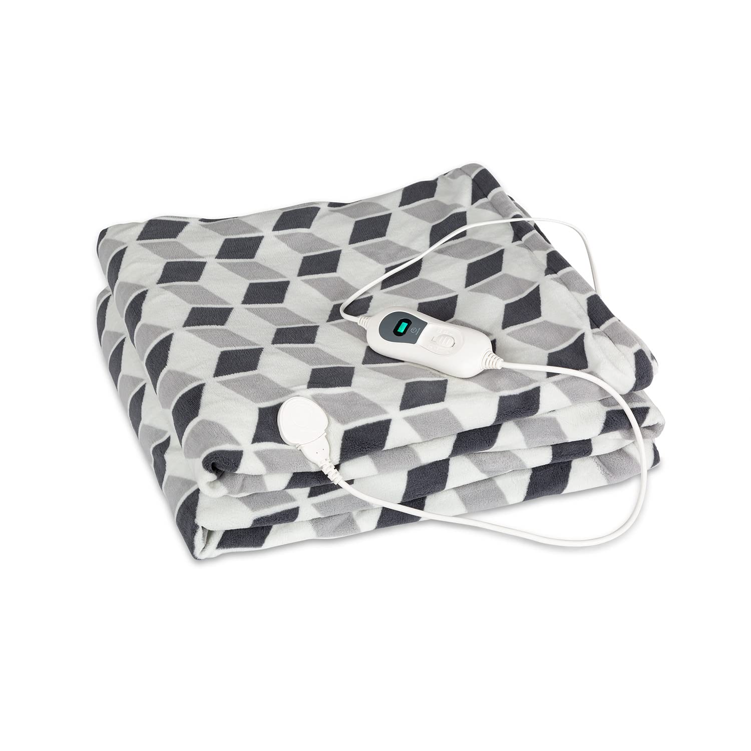 Klarstein Manta térmica XXL de 120 W con apagado automático, manta para cama, sofá y camping, manta eléctrica grande, ahorro de energía y lavable, manta eléctrica 200 x 180 cm
