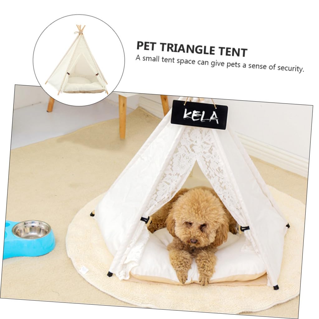 POPETPOP Tente tipi pour chien ou chat portable d'intérieur ou d'extérieur pour animal de compagnie de petite et moyenne taille