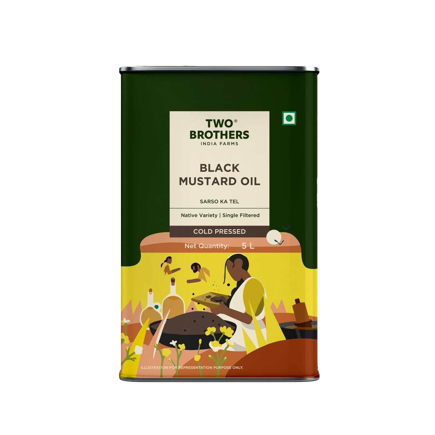 Two Brothers India's Only Certified Glyphosate Free Mustard