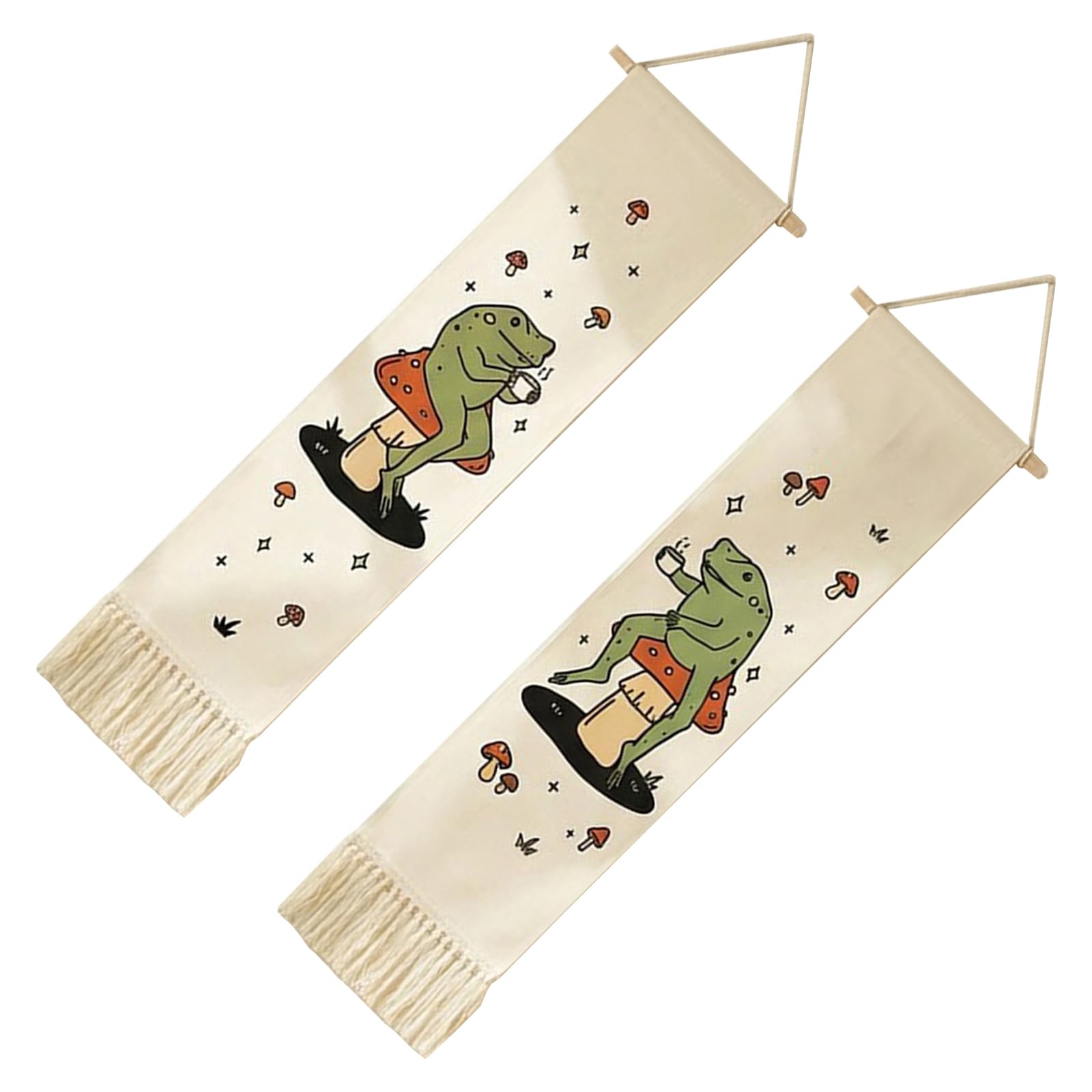 Kalttoy Tapestry with Tassels Long Vertical Wall Hanging Bohemians Farmhouse Wall Art Decors for Bedroom Living Room Nursery Long Vertical Hanging Decors