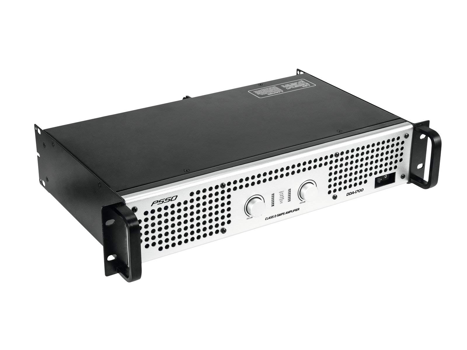PSSO DDA-1700 wzmacniacz stereo PA z zasilaczem sieciowym, 2 x 850 W / 4 omy