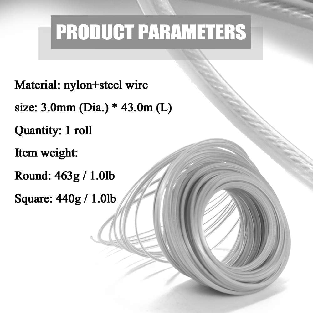 Brush Cutter Line - 3.00mm Steel Wire -4