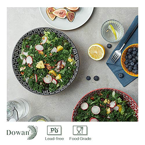Dowan Large Serving Bowls, 9.6 Inch Fruit Salad Bowls, Serving Dishes For Entertaining, 70 Oz Pasta Bowls Set Of 2, Vibrant Color Ramen Bowls For Party, Home Decor #TOP3