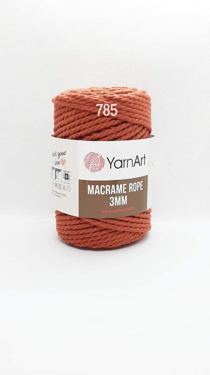 YarnArt El Örgü İpi MACRAME ROPE 3 MM, 785, 4x250 gr