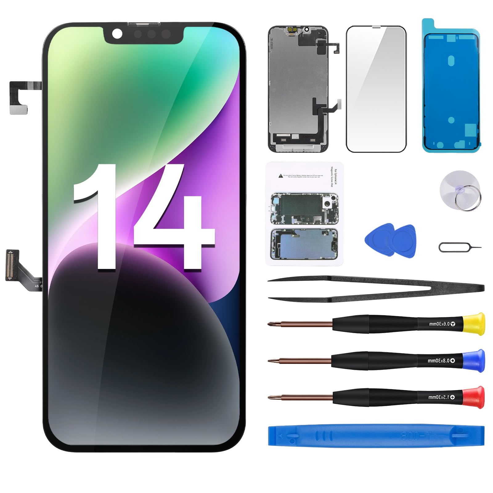 Amazon.com: CYKJGS for iPhone 14 Screen Replacement 6.1